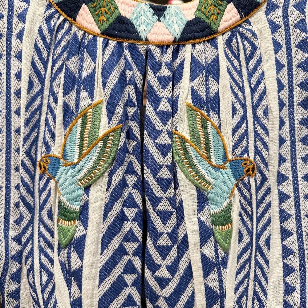 NWT Farm Rio Jacquard Embroidery Dress, Multi - Picture 9 of 11
